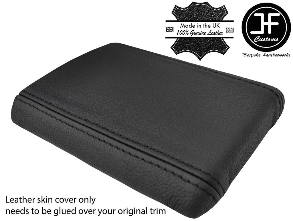 BLACK & BLACK TOP GRAIN LEATHER ARMREST COVER FITS SUBARU IMPREZA WRX STI 01-04