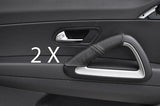 grey stitch FITS VW SCIROCCO 2008+ 2X FRONT DOOR HANDLE COVERS CUSTOM NEW