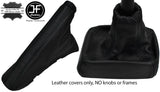 BLACK STITCH LEATHER GEAR HANDBRAKE GAITER FITS VAUXHALL OPEL ASTRA F 1991-1997