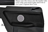 GREY STITCH 2X REAR DOOR CARD SKIN COVERS FITS BMW E36 CONVERTIBLE 1993-1998