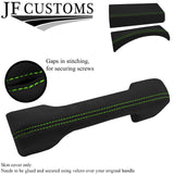GREEN STITCH 3X DASH TRIM LUXE-SUEDE COVERS FITS LAND ROVER DEFENDER 2007-2016