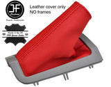 RED  TOP GRAIN REAL LEATHER HANDBRAKE GAITER FITS VOLVO S80 1998-06 CUSTOM NEW