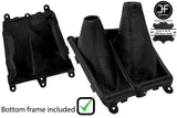 BLACK REAL LEATHER MANUAL GEAR & HI LOW GAITER + FRAME FOR FORD RANGER 06-11