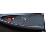 FITS TOYOTA MR2 89-00 2 x DOOR CARD COVERS LEATHER red CUSTOM NEW MADE IN UK