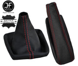 RED STITCH REAL LEATHER GEAR & HANDBRAKE GAITER FITS BMW 3 SERIES E30 82-91