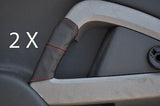 red stitch FITS SMART FORTWO 2008+ PULSE PASSION PURE 2X DOOR HANDLE COVERS