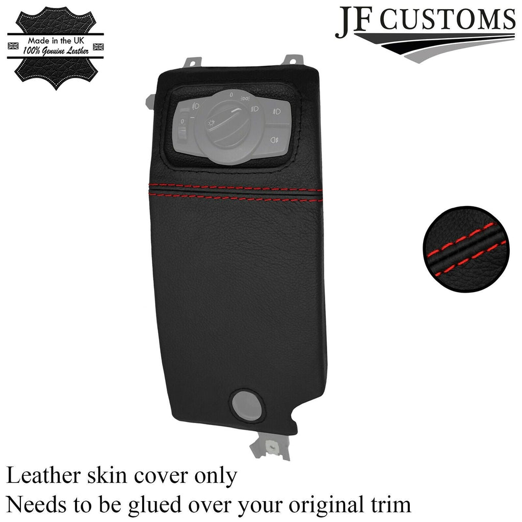 RED STITCH HEADLIGHT SWITCH TRIM COVER FOR BMW 1 SERIES E81 E82 E87 E88 07-13