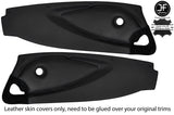BLACK STITCH 2X FULL DOOR CARD LEATHER & SUEDE COVERS FOR LOTUS ELISE EXIGE S2