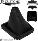 BLACK TOP GRAIN LEATHER GEAR GAITER WITH PLASTIC FRAME FOR FORD FOCUS MK2 05-08