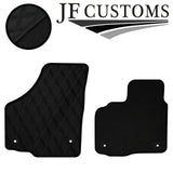 D GREY DIAMOND VINYL 4XTAILORED FLOOR CARPET FOR GOLF MK6 CONVERTIBLE 09-14 JF1