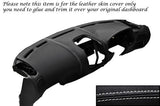 WHITE STITCH DASH DASHBOARD LEATHER SKIN COVER FITS MITSUBISHI FTO 1994-2001
