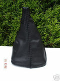 FITS SKODA FELICIA  REAL BLACK LEATHER GEAR GAITER NEW CUSTOM NEW MADE IN UK
