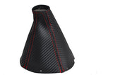 FITS TOYOTA SUPRA MK4 CARBON FIBER GAITER RED STITCH CUSTOM NEW MADE IN UK