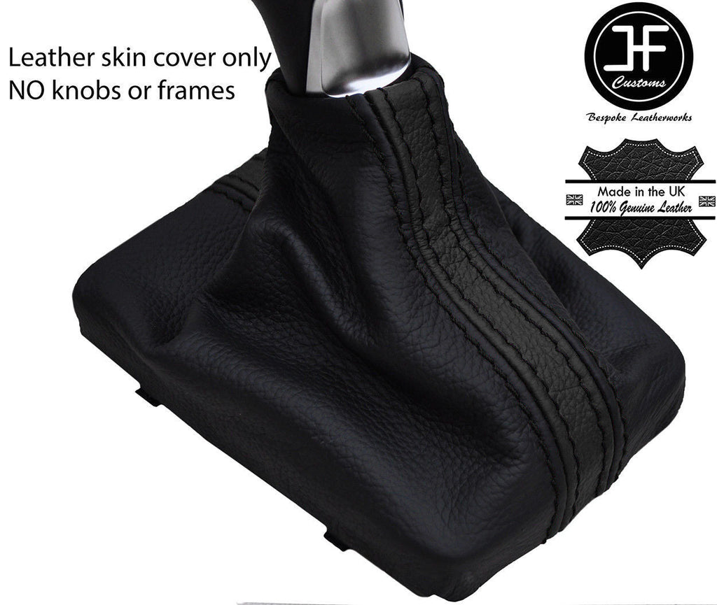 BLACK TOP GRAIN LEATHER 2 TONE GEAR GAITER FOR AUDI A5 2007-2015 MANUAL