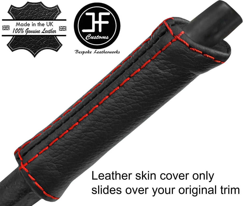 RED STITCH REAL LEATHER HANDBRAKE HANDLE COVER FITS PORSCHE 914-6 914 STYLE 1