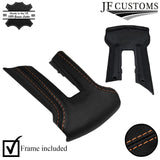 BEIGE STITCH LEATHER COVERED STEERING WHEEL TRIMS+FRAMES FOR FORD MUSTANG 10-14