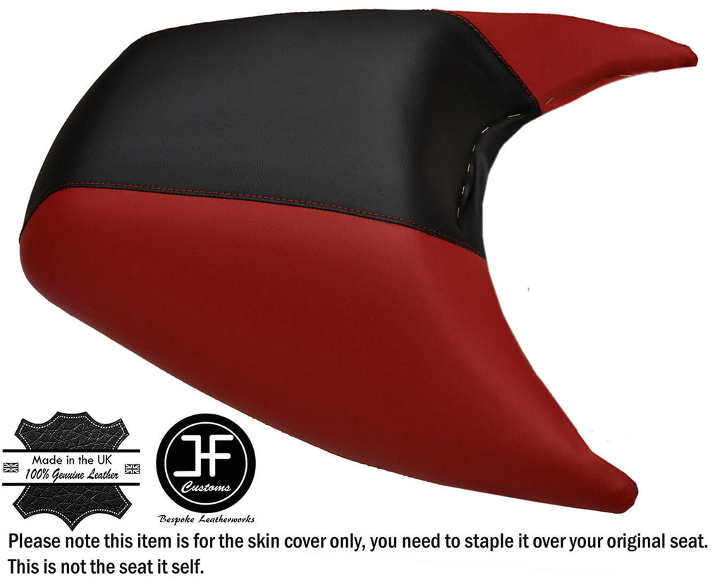 BLACK & D RED CUSTOM FITS SEADOO GTX GTI 97-01 REAR AUTOMOTIVE VINYL SEAT COVER