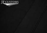 BLACK STITCH LEATHER 4X FRONT REAR DOOR CARD COVERS FITS FORD CORTINA MK2 4DR