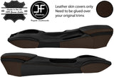 BLACK BROWN FULL CENTRE CONSOLE LEATHER COVERS FITS PORSCHE BOXSTER 986 96-04