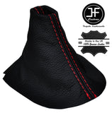 RED STITCH REAL LEATHER AUTO AUTOMATIC GEAR GAITER FITS FORD MUSTANG 15-17