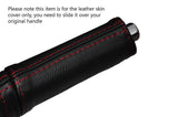 RED STITCH E BRAKE HANDLE LEATHER SKIN COVER FITS TOYOTA SCION FR-S 12-15