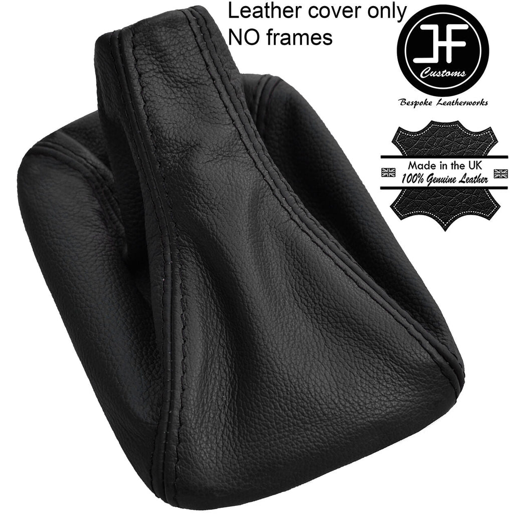 BLACK & BLACK TOP GRAIN REAL LEATHER GEAR GAITER FITS TOYOTA MR2 MK2 1989-00