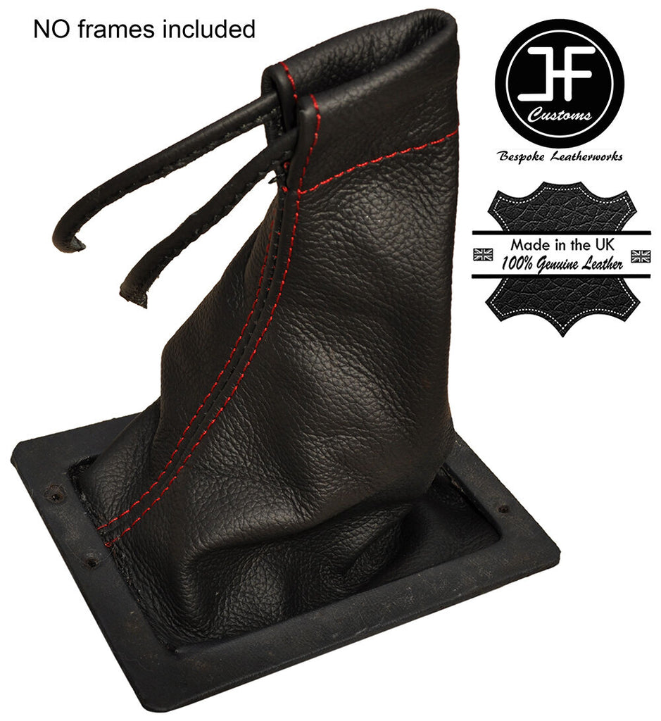 RED STITCHING LEATHER GEAR GAITER FITS JENSEN INTERCEPTOR CUSTOM NEW MADE IN UK