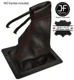 RED STITCHING LEATHER GEAR GAITER FITS JENSEN INTERCEPTOR CUSTOM NEW MADE IN UK