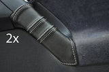 FITS VW GOLF MK3 3 III LEATHER 2X DOOR HANDLE COVERS white CUSTOM NEW MADE IN UK