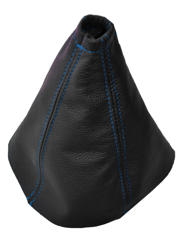 BLUE STITCH FITS FORD MONDEO MK3 GEAR GAITER REAL LEATHER 2003-2006 CUSTOM NEW