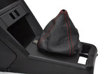 FITS FIAT X1/9 X19 red stitch LEATHER GEAR GAITER CUSTOM NEW MADE IN UK
