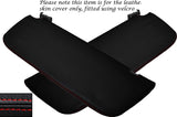 RED STITCH 2X SUN VISORS LEATHER SKIN COVERS FITS MERCEDES SPRINTER 2014+