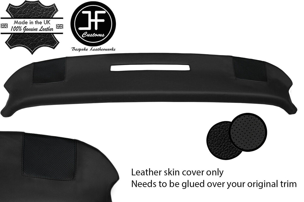 BLACK TOP GRAIN LEATHER TOP DASH DASHBOARD PAD COVER FITS CORVETTE C3 70-76