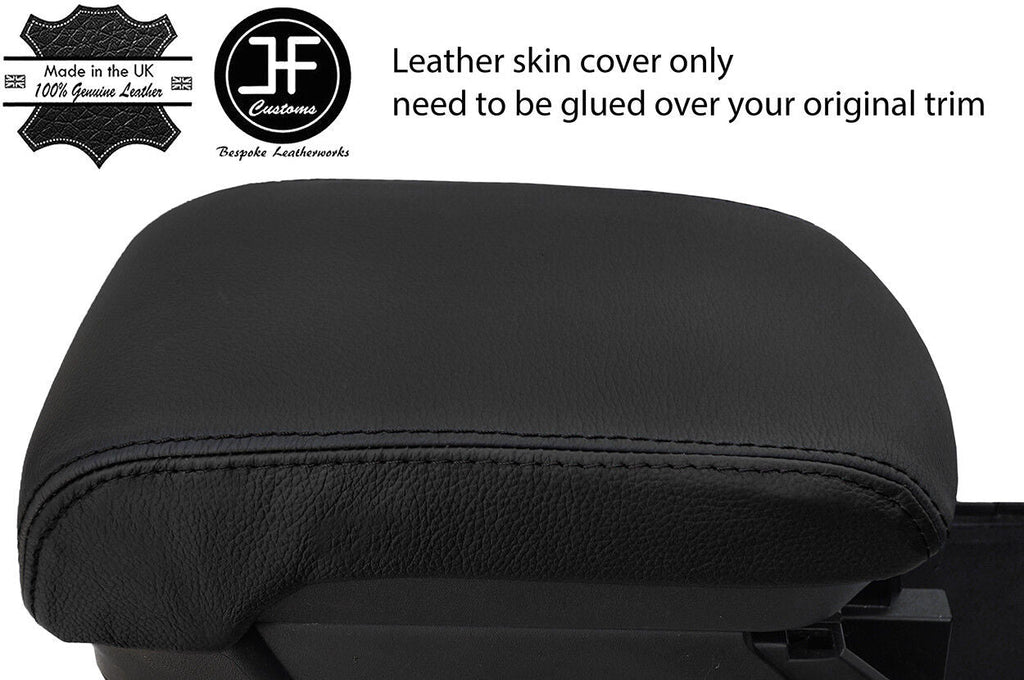 BLACK & BLACK 2 TONE ARMREST LID LEATHER COVER FOR MITSUBISHI LANCER GS2 08-16
