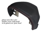 RED STITCH FITS VAUXHALL OPEL VX220 VX 220 00-05 SPEEDO GAUGE HOOD LEATHER COVER