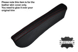 RED STITCH LEATHER HANDBRAKE TRIM SKIN COVER FITS VOLKSWAGEN VW POLO MK2 F II