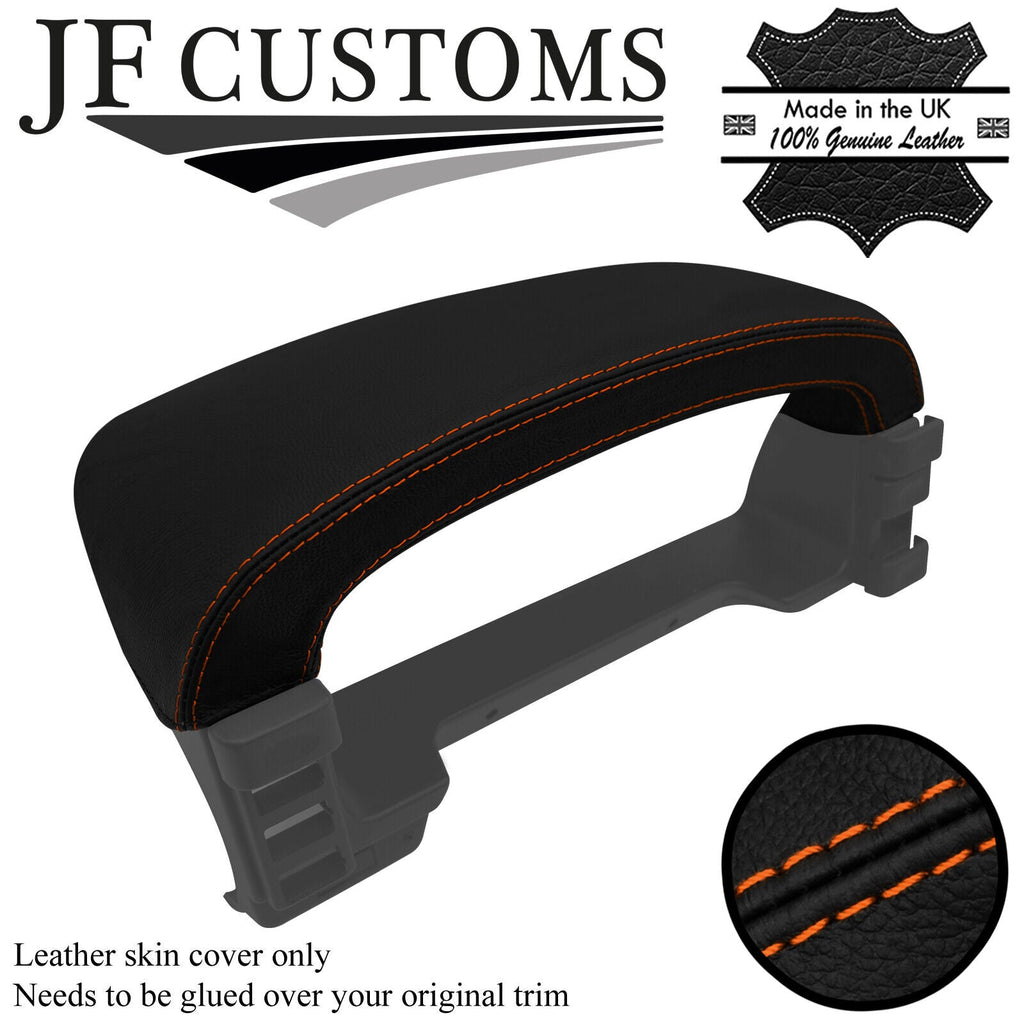 ORANGE STITCH LEATHER SPEEDO BINNACLE COVER FOR LAND ROVER DISCOVERY MK2 96-04