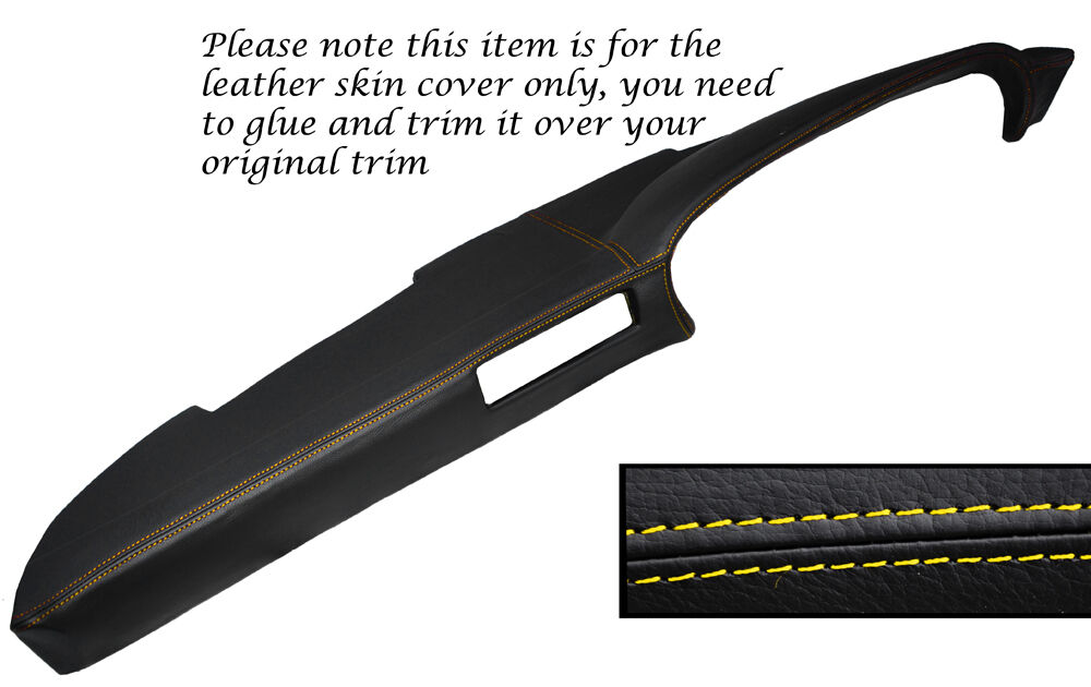 YELLOW STITCH TOP DASH DASHBOARD LEATHER COVER FITS PORSCHE 911 930 & SC 75-84