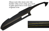YELLOW STITCH TOP DASH DASHBOARD LEATHER COVER FITS PORSCHE 911 930 & SC 75-84