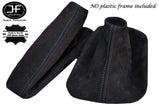 GRAPHITE SUEDE GEAR & HANDBRAKE GAITER FOR BMW 5 SERIES E39 95-02 TRI STITCHING
