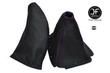 PURPLE STITCH LEATHER GEAR GAITER & HANDBRAKE GAITER FITS MAZDA MX5 MK2 98-00 NB
