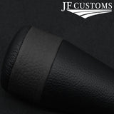 FITS MITSUBISHI OUTLANDER 06-12 BLACK & BLACK LEATHER SCREW-ON GEAR KNOB