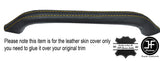 YELLOW STITCH DASH GRAB HANDLE LEATHER SKIN COVER FITS FORD CAPRI MK3 1978-1986