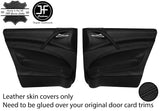 BLACK STITCH 2X FULL DOOR CARD LEATHER COVERS FOR MERCEDES VITO VIANO 639 04-13