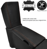 BROWN STITCH ARMREST LID&STORAGE LID LEATHER COVERS FOR MERCEDES SLK R171 04-11