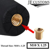 FITS MITSUBISHI GTO 3000GT 1990-2000 RED & BLACK LEATHER SCREW-ON GEAR KNOB