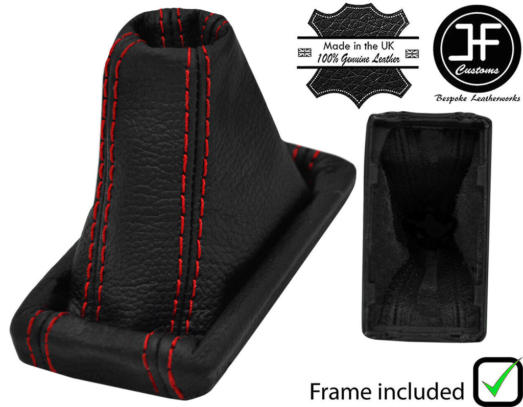RED STITCH LEATHER AUTOMATIC DSG GEAR+PLASTIC FRAME FITS SKODA SUPERB 15-19