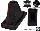 RED STITCH LEATHER AUTOMATIC DSG GEAR+PLASTIC FRAME FITS SKODA SUPERB 15-19