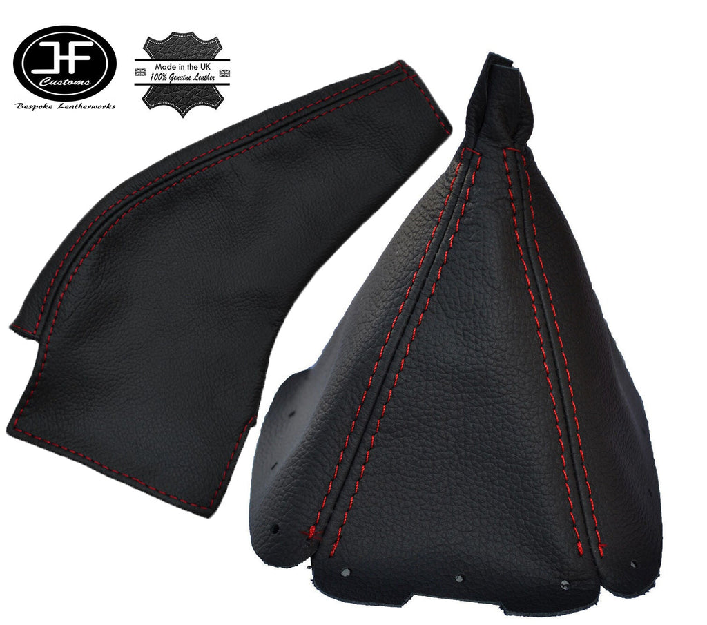 RED STITCH FITS MAZDA MIATA MX5 MK2 98-2000 LEATHER GEAR HANDBRAKE GAITER