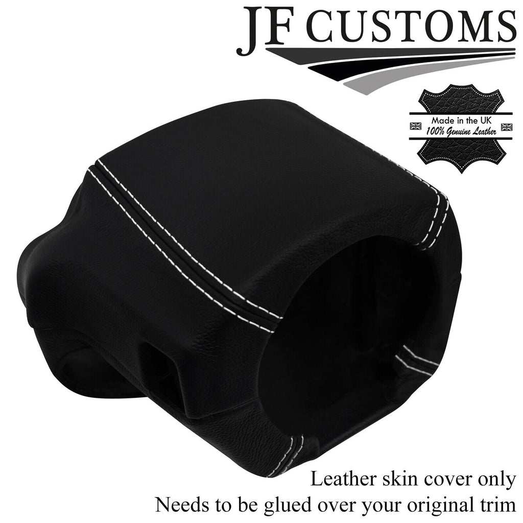 WHITE STITCH ITALIAN LEATHER STEERING SHROUD COVER FOR NISSAN 300ZX Z32 90-96